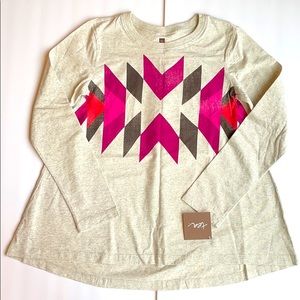 Tea Collection Long Sleeve Top NWT Size L 8-10